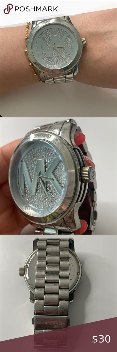 michael kors watch blue silver|mike eps watches with bling.